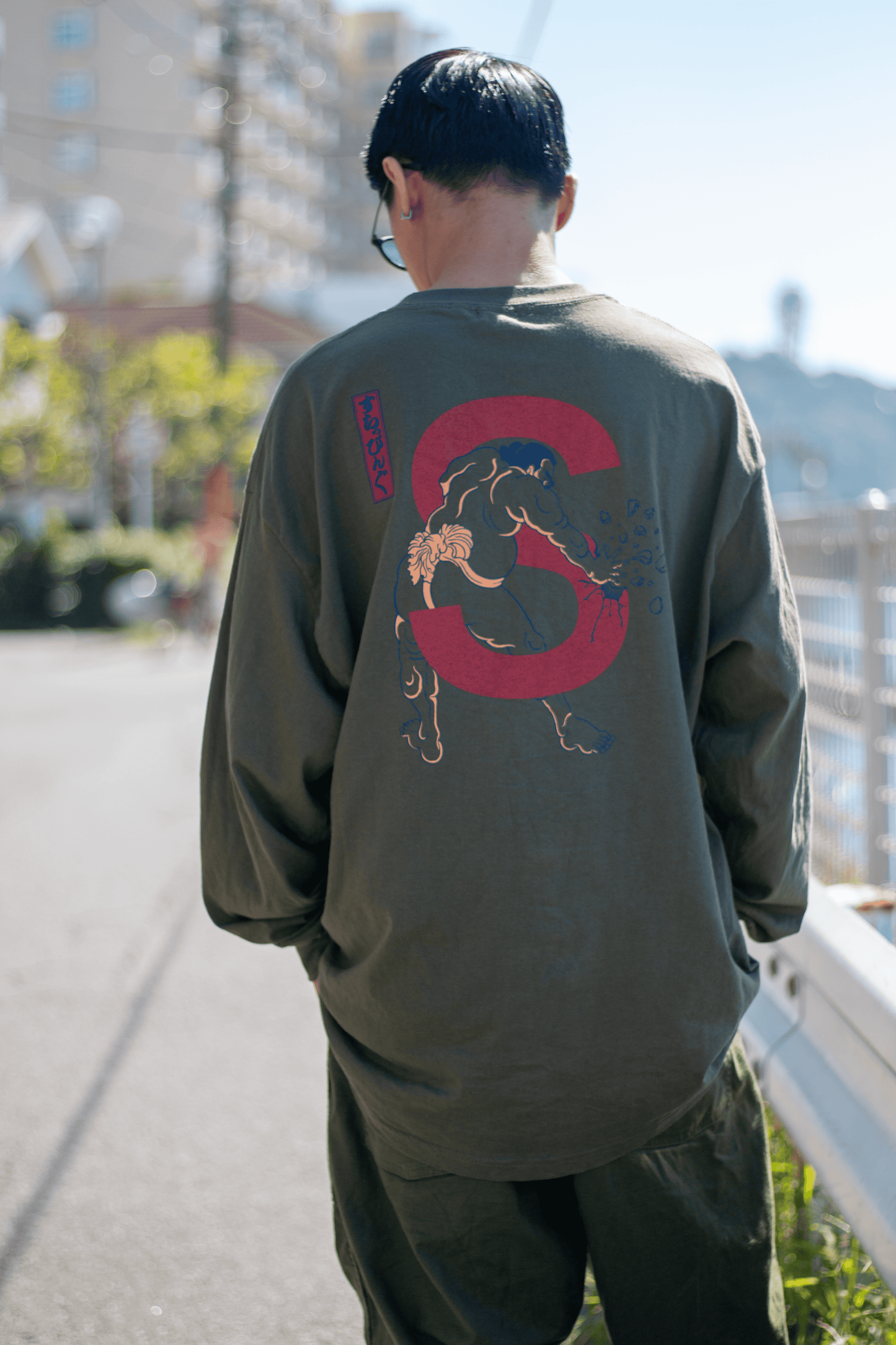 SLAPPING × NAGA COLLABORATION LONG T-SHIRT 『SUMOU』